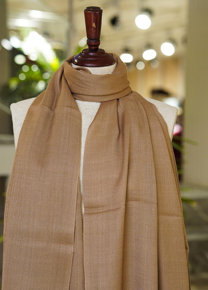 Sanaulla Exclusive Range  Pashmina  Shawls MIR-54 Brown2 - Pashmina Shawls