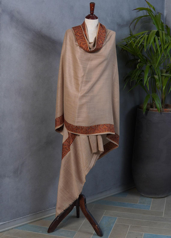 Sanaulla Exclusive Range  Pashmina  Shawls SU22PS-2 MIR-30 Red - Pashmina Shawls