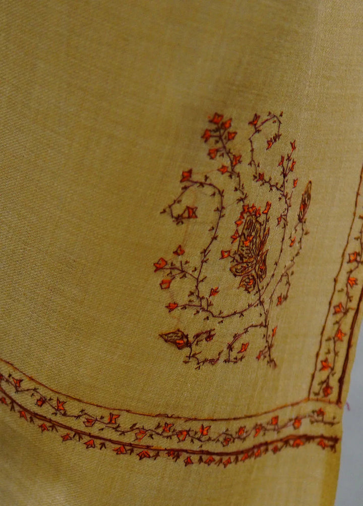 Sanaulla Exclusive Range Pashmina Shawl D-13 Beige 1 - Winter Collection