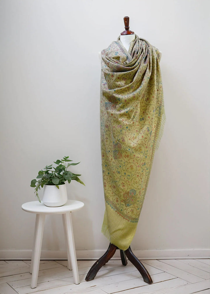 Sanaulla Exclusive Range Pashmina Shawl D-16 Brown 2 - Winter Collection