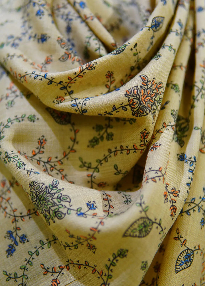 Sanaulla Exclusive Range Pashmina Shawl D-16 Light Brown 3 - Winter Collection