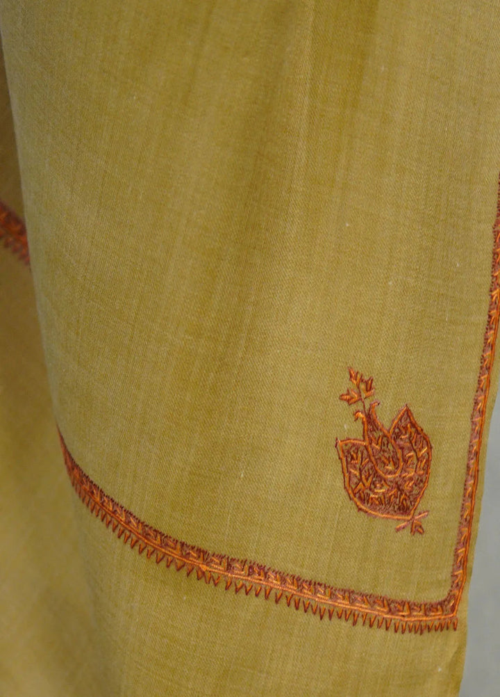 Sanaulla Exclusive Range Pashmina Shawl D-18 Brown 5 - Winter Collection