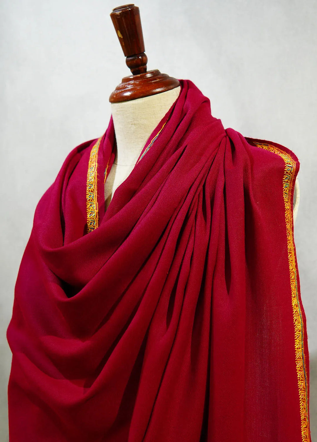 Sanaulla Exclusive Range Pashmina Shawl D-18 Purple 2 - Winter Collection