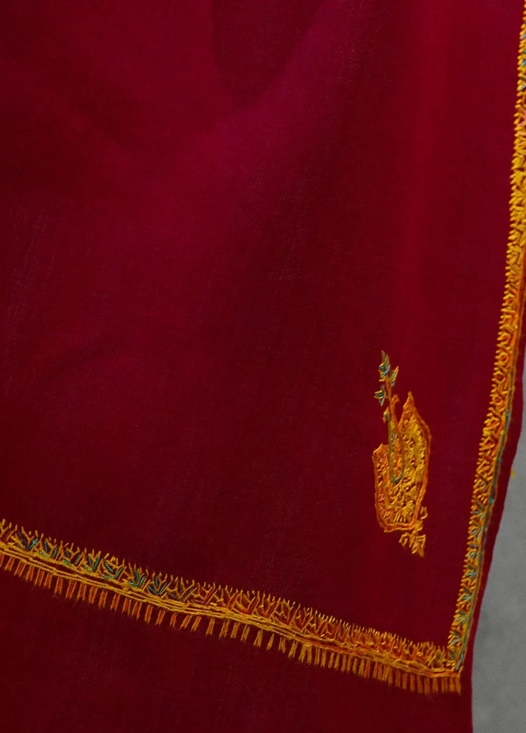 Sanaulla Exclusive Range Pashmina Shawl D-18 Purple 2 - Winter Collection