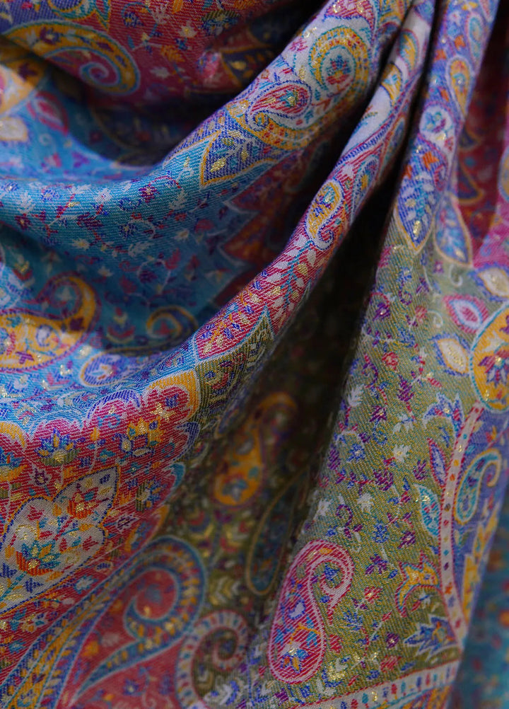 Sanaulla Exclusive Range Pashmina Shawl D-21 Multi 1 - Winter Collection