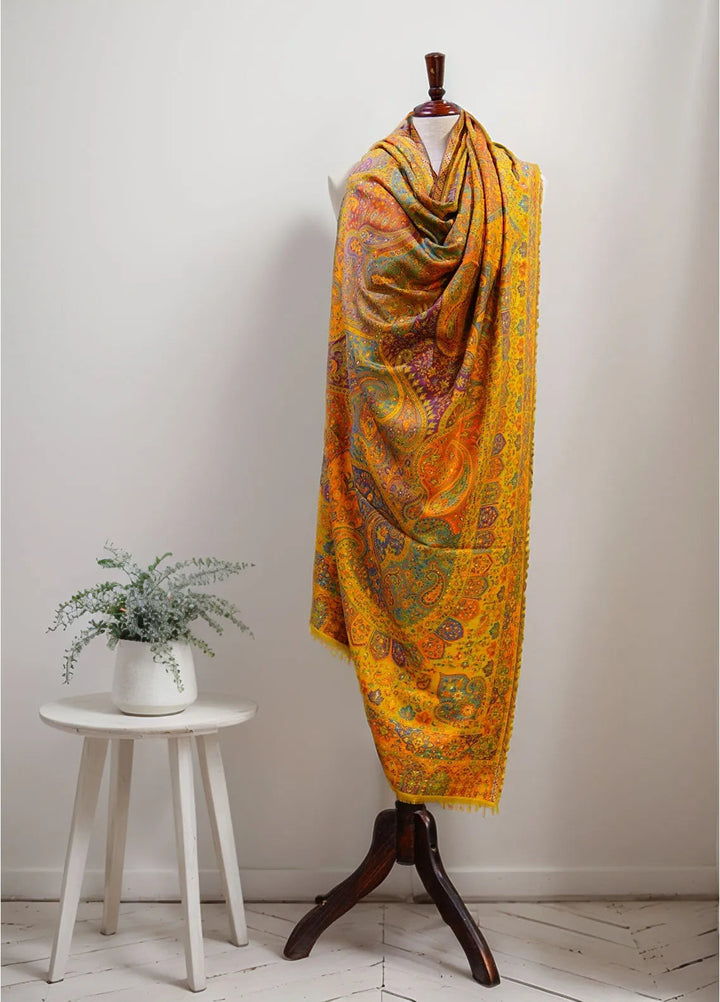 Sanaulla Exclusive Range Pashmina Shawl D-21 Multi 3 - Winter Collection