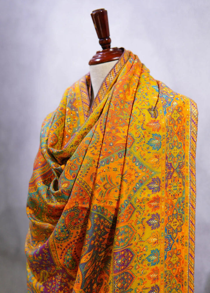 Sanaulla Exclusive Range Pashmina Shawl D-21 Multi 3 - Winter Collection