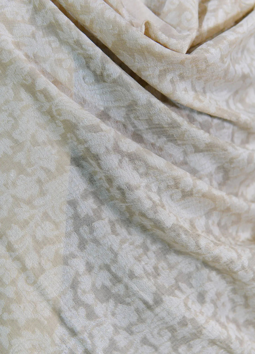 Sanaulla Exclusive Range Pashmina Shawl D-38 Fawn - Winter Collection