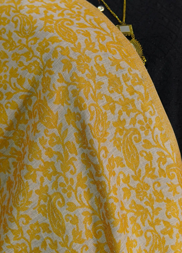 Sanaulla Exclusive Range Pashmina Shawl D-38 Orange - Winter Collection