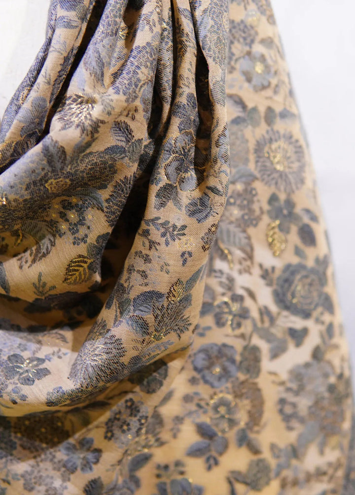 Sanaulla Exclusive Range Pashmina Shawl D-4 Grey - Winter Collection