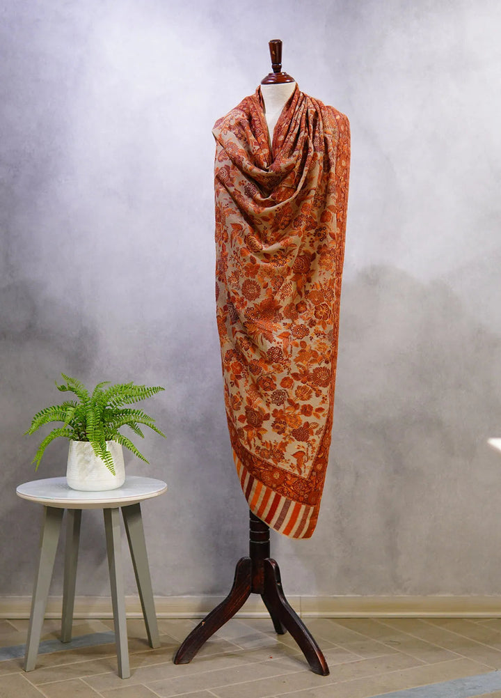 Sanaulla Exclusive Range Pashmina Shawl D-4 Multi 2 - Winter Collection