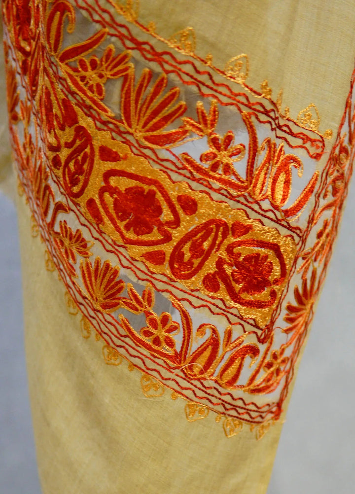 Sanaulla Exclusive Range Pashmina Shawl D-40 Light Brown 1 - Winter Collection