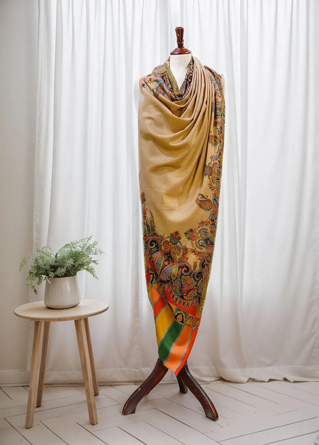 Sanaulla Exclusive Range Pashmina Shawl D-49 Multi 5 - Winter Collection