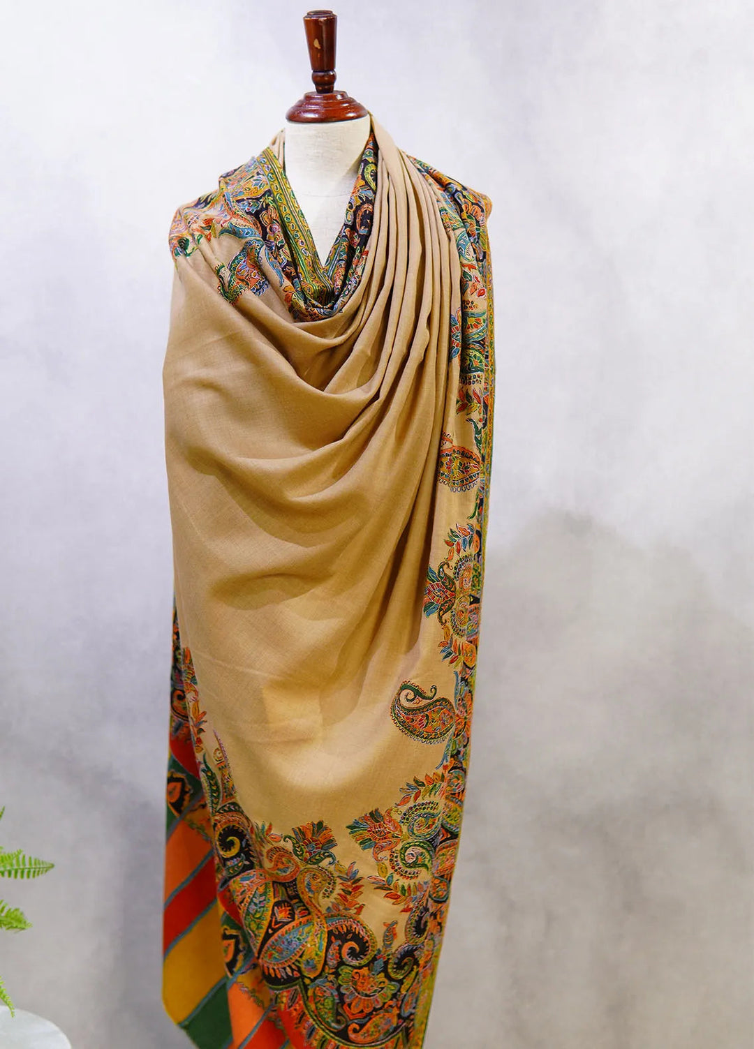 Sanaulla Exclusive Range Pashmina Shawl D-49 Multi 5 - Winter Collection