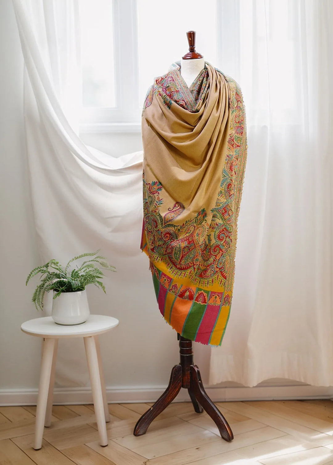 Sanaulla Exclusive Range Pashmina Shawl D-49 Multi - Winter Collection