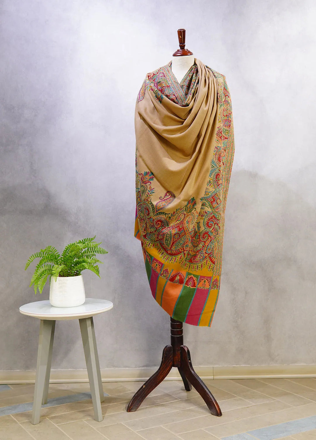Sanaulla Exclusive Range Pashmina Shawl D-49 Multi - Winter Collection