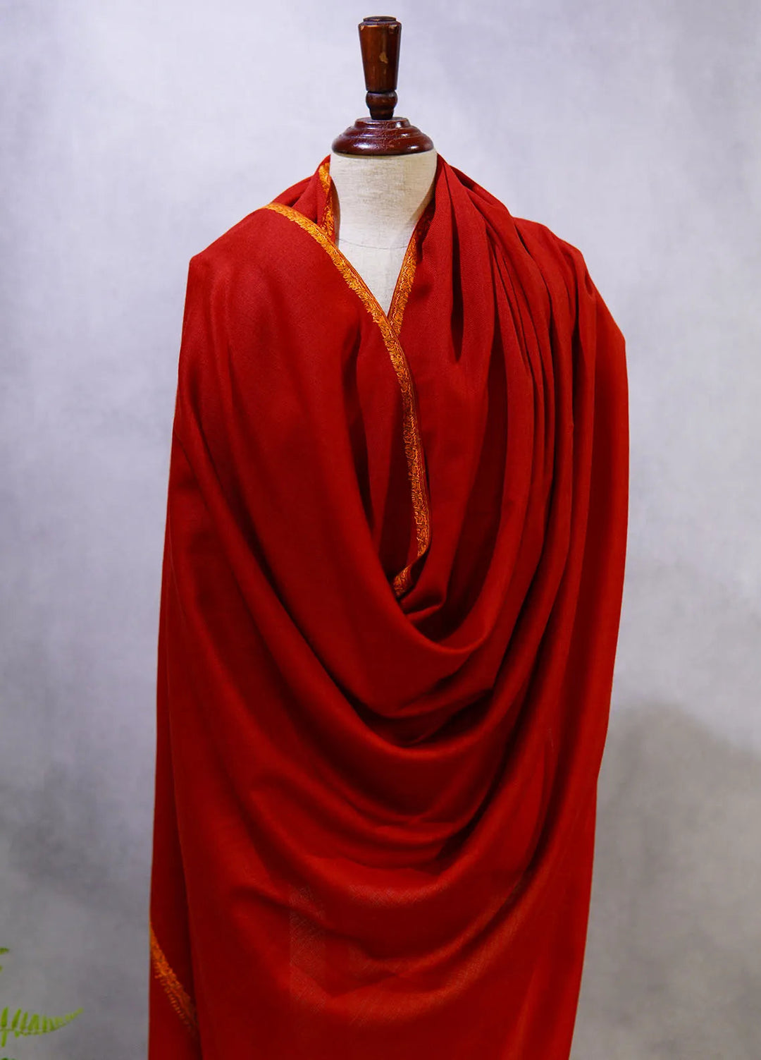 Sanaulla Exclusive Range Pashmina Shawl KPS D-19 Mehroon - Winter Collection