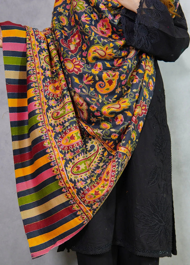 Sanaulla Exclusive Range Pashmina Shawl KPS D-27 Multi 2 - Winter Collection