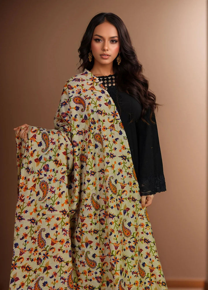 Sanaulla Exclusive Range Pashmina Shawl KPS D-27 Multi 9 - Winter Collection