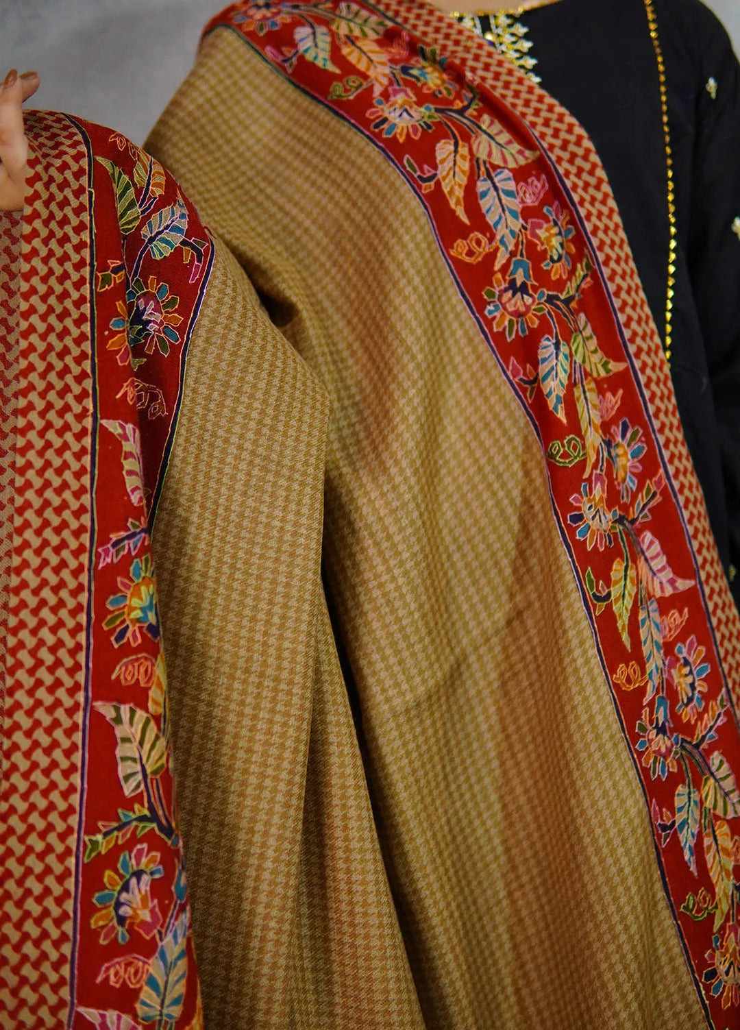 Sanaulla Exclusive Range Pashmina Shawl KPS D-52 Multi 11 - Winter Collection