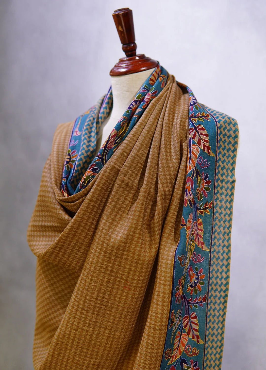 Sanaulla Exclusive Range Pashmina Shawl KPS D-52 Multi 19 - Winter Collection