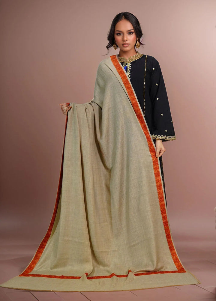Sanaulla Exclusive Range Pashmina Shawl Mama D-35 Beige - Winter Collection