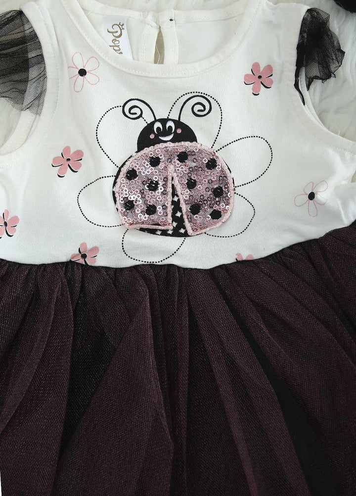 Sanaulla Exclusive Range Cotton Casual Frocks for Girls -  0484 Purple
