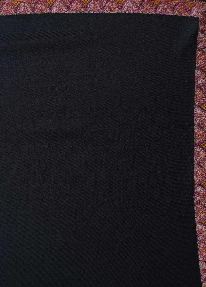 Sanaulla Exclusive Range  Pashmina  Shawls MAMA-19 Black-2 - Pashmina Shawls