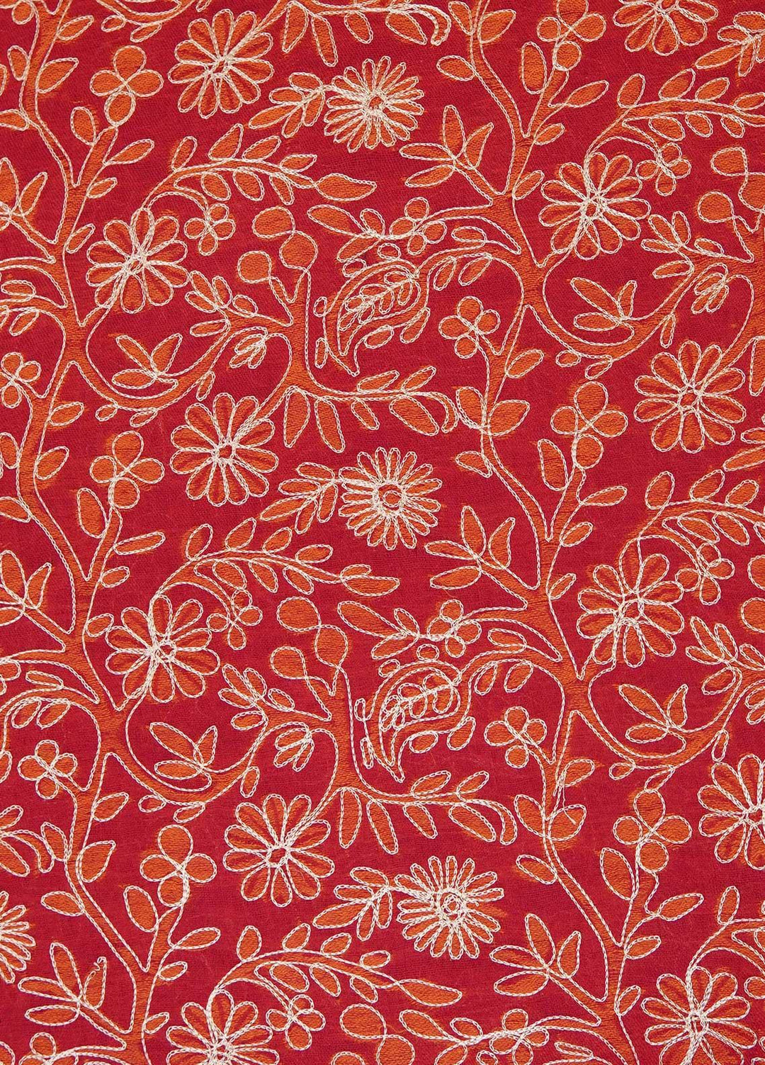 Sanaulla Exclusive Range  Pashmina  Shawls MAMA-06 Red - Pashmina Shawls