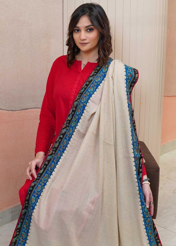 Sanaulla Exclusive Range  Pashmina  Shawls AKP-18 Fawn 02 - Pashmina Shawls