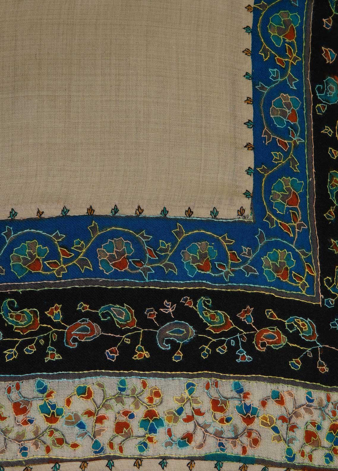 Sanaulla Exclusive Range  Pashmina  Shawls AKP-18 Fawn 02 - Pashmina Shawls