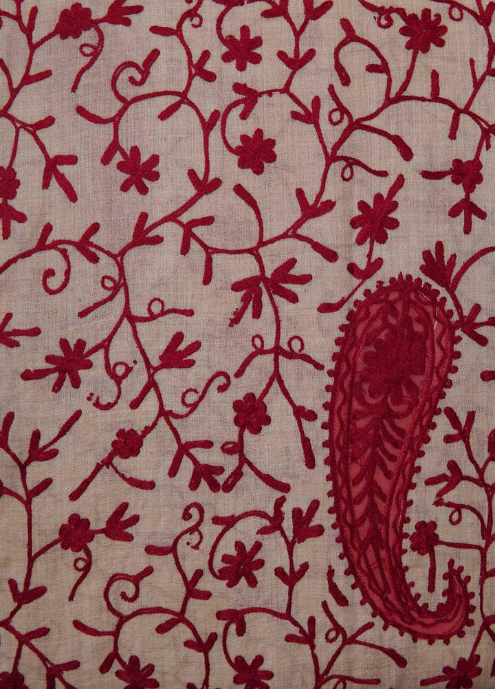 Sanaulla Exclusive Range  Pashmina  Shawls AKP-14 Fawn 02 - Pashmina Shawls