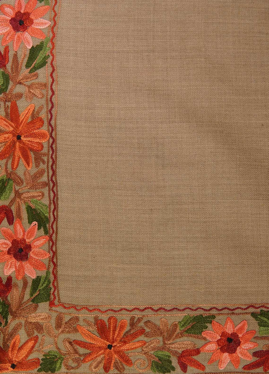 Sanaulla Exclusive Range  Pashmina  Shawls AKP-15 Brown 02 - Pashmina Shawls