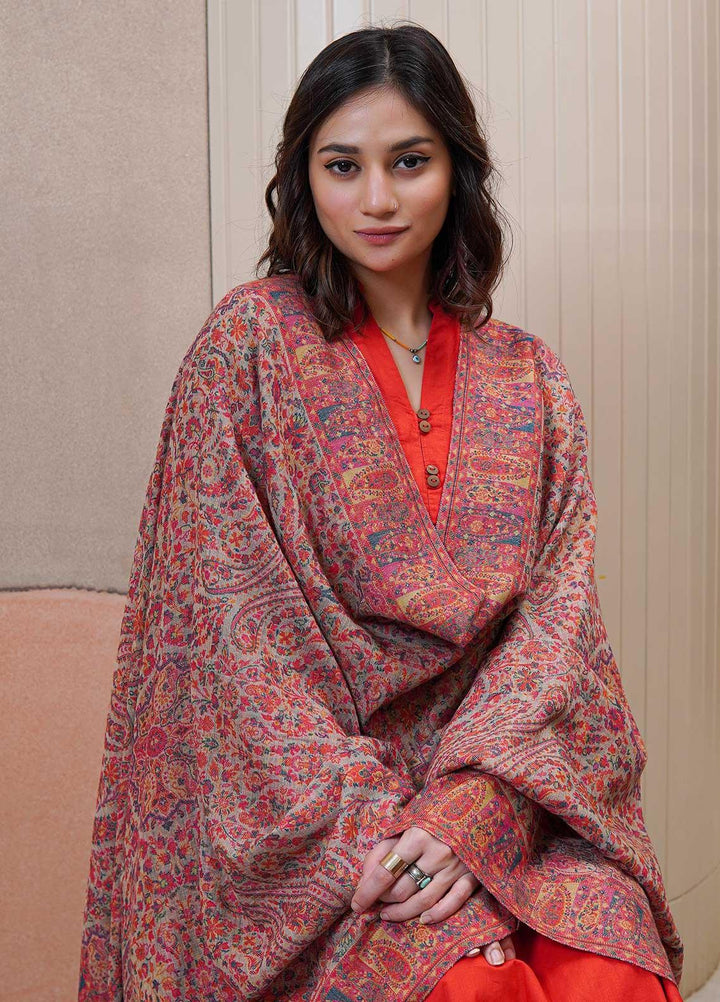 Sanaulla Exclusive Range  Pashmina  Shawls MAMA-08 Multi-2 - Pashmina Shawls