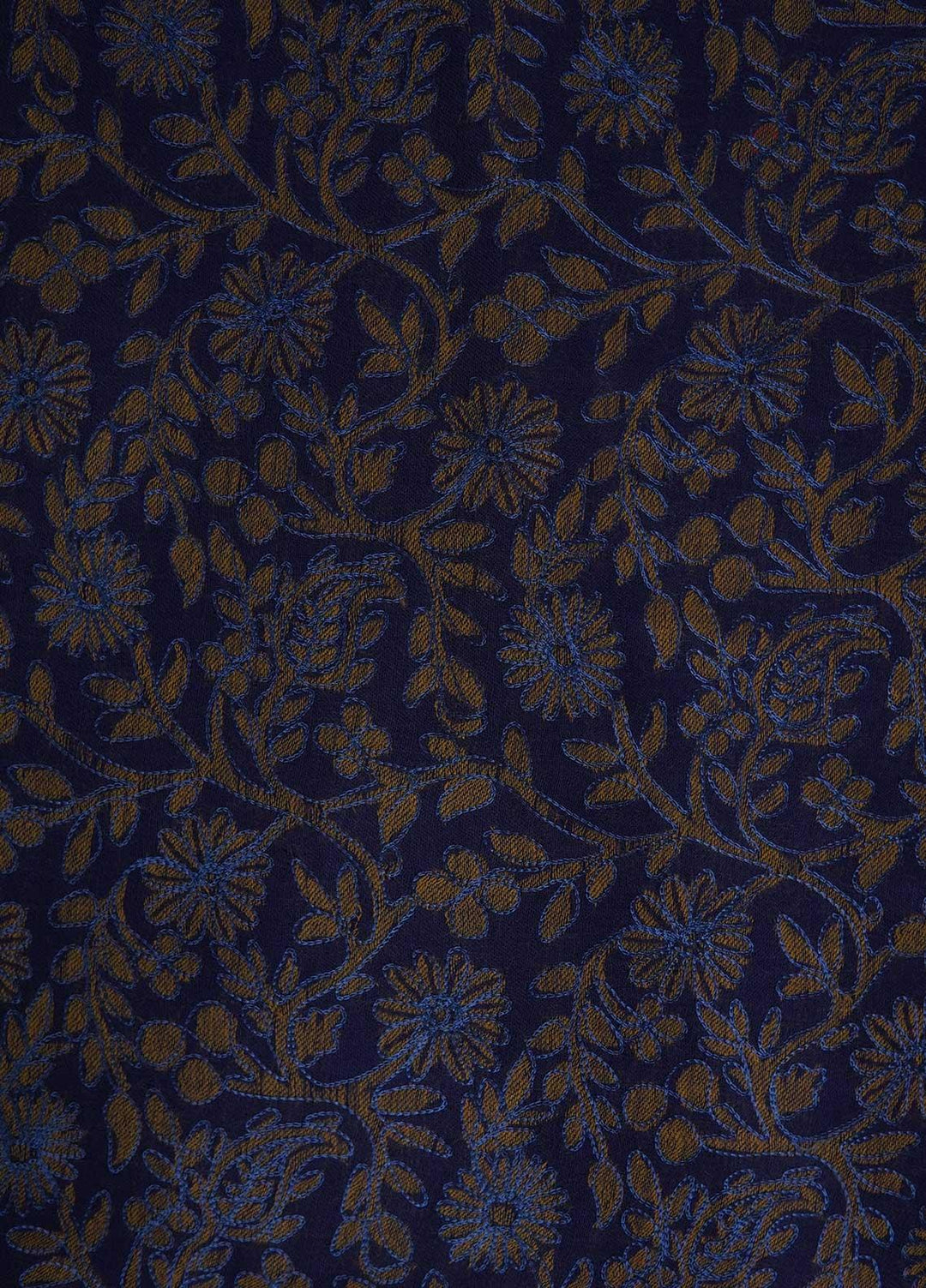 Sanaulla Exclusive Range  Pashmina  Shawls MAMA-06 Blue-1 - Pashmina Shawls