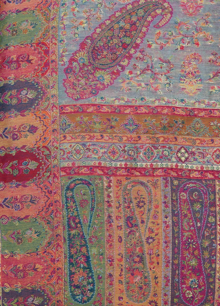 Sanaulla Exclusive Range  Pashmina  Shawls MAMA-11 Multi-1 - Pashmina Shawls