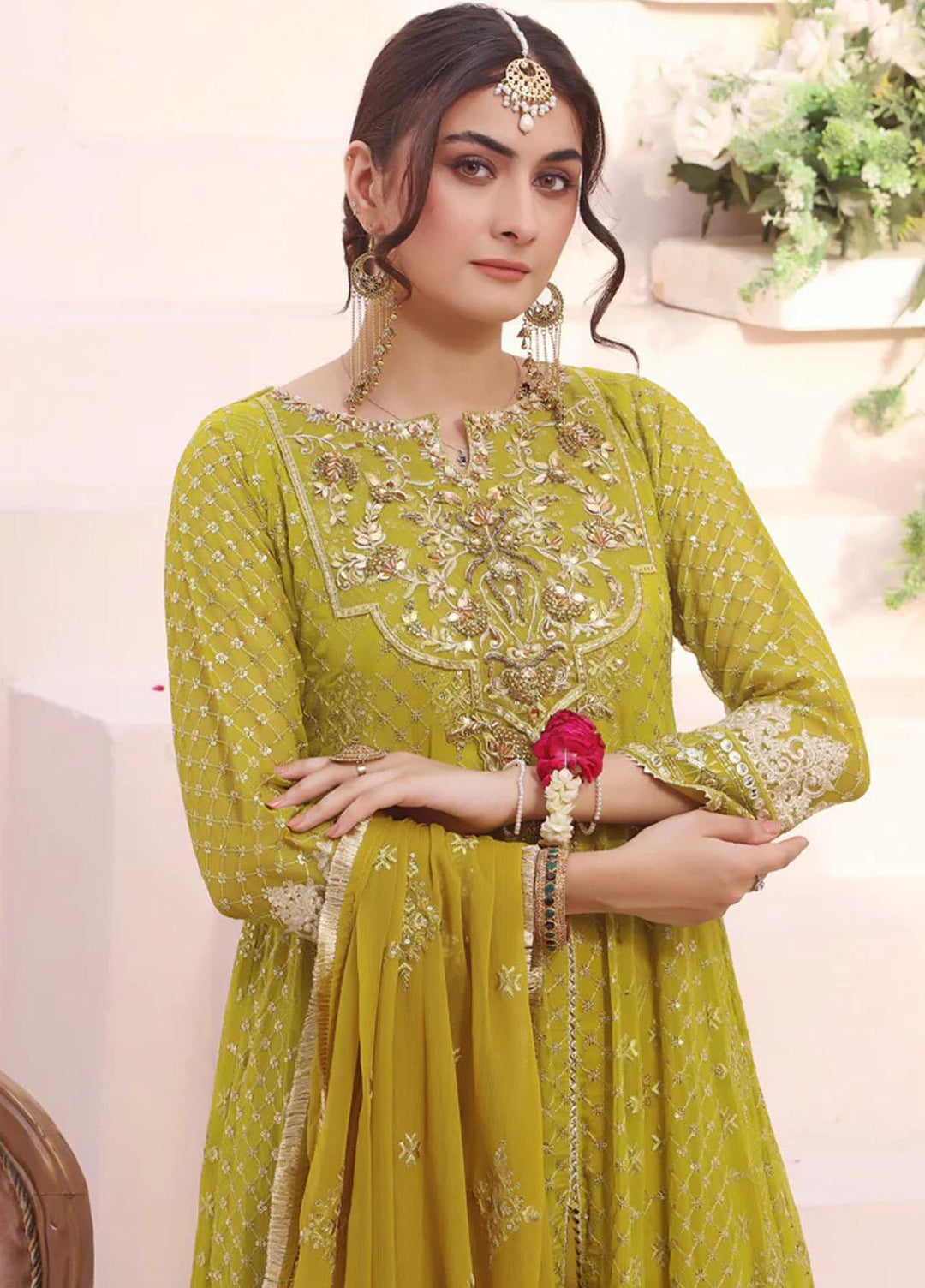 Al Harir Apparel Pret Embroidered Chiffon 3 Piece Suit Dhaani