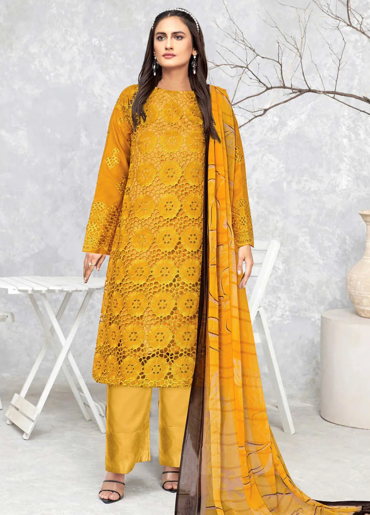 Saqafat By Insiya Embroidered Lawn Suit Unstitched 3 Piece INS24S DE-09 - Summer Collection