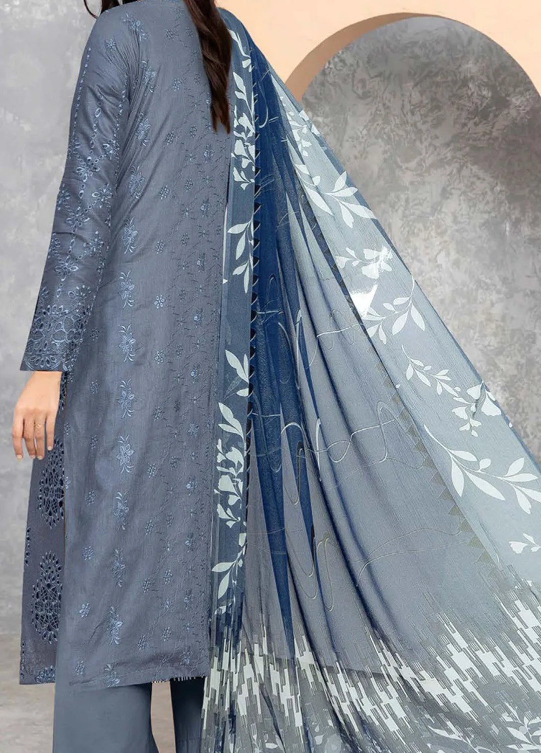 Saqafat By Insiya Embroidered Lawn Suit Unstitched 3 Piece INS24S DE-10 - Summer Collection