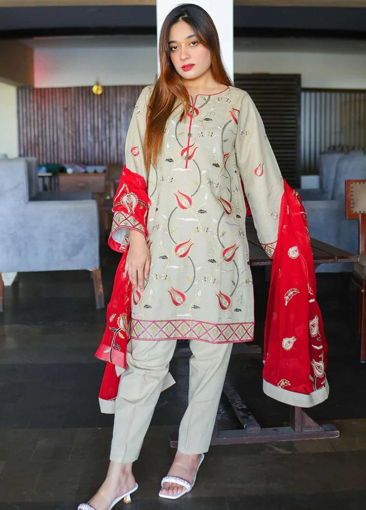 Sardi Kahani by Surmai Embroidered Khaddar Suits Unstitched 3 Piece SUR22SK BEMISAL - Winter Collection