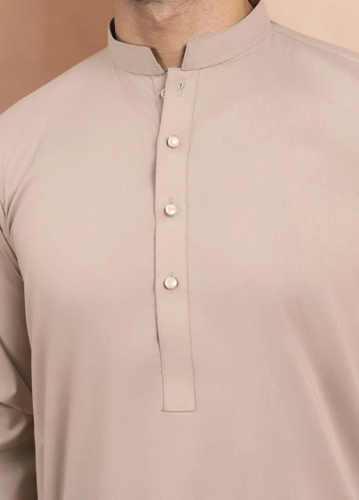 Sarkhail Wash N Wear Stitched Mens Kurta Pajama - Biscotti Brown