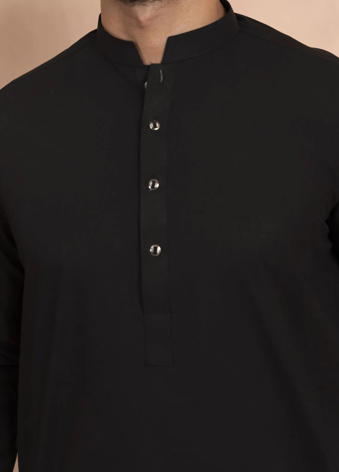 Sarkhail Wash N Wear Stitched Mens Kurta Pajama - Raven Black