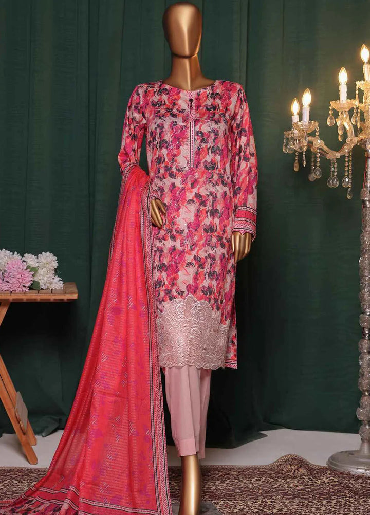 Satranga by HZ Textiles Embroidered Lawn Suits Unstitched 3 Piece HZ24SL SEC-187 - Summer Collection