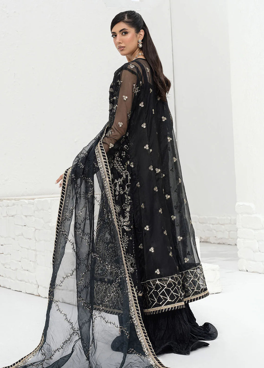 Savoir by Sahane Embroidered Organza Suits Unstitched 3 Piece CT-140007 Solene - Luxury Collection