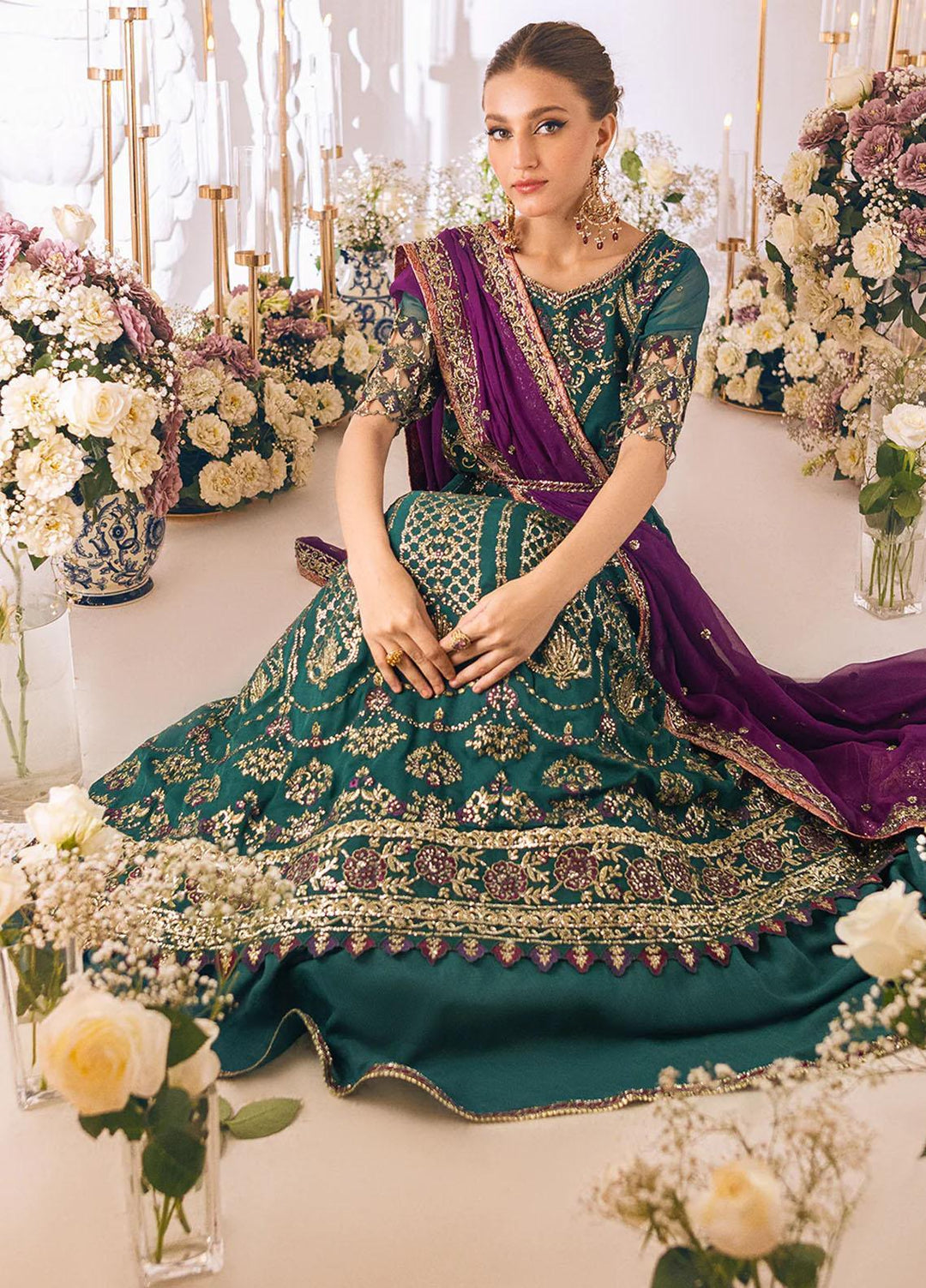 Sawariya By Roheenaz Embroidered Chiffon Suits Unstitched 4 Piece RNZ23S Runch230108 - Luxury Collection
