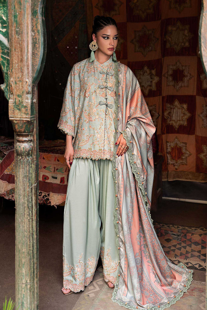 M Prints by Maria B Unstitched Printed Cambric 3 Piece Suit MB26UPC 8B - Casual Collection