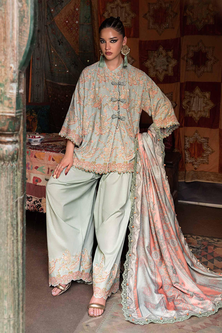 M Prints by Maria B Unstitched Printed Cambric 3 Piece Suit MB26UPC 8B - Casual Collection