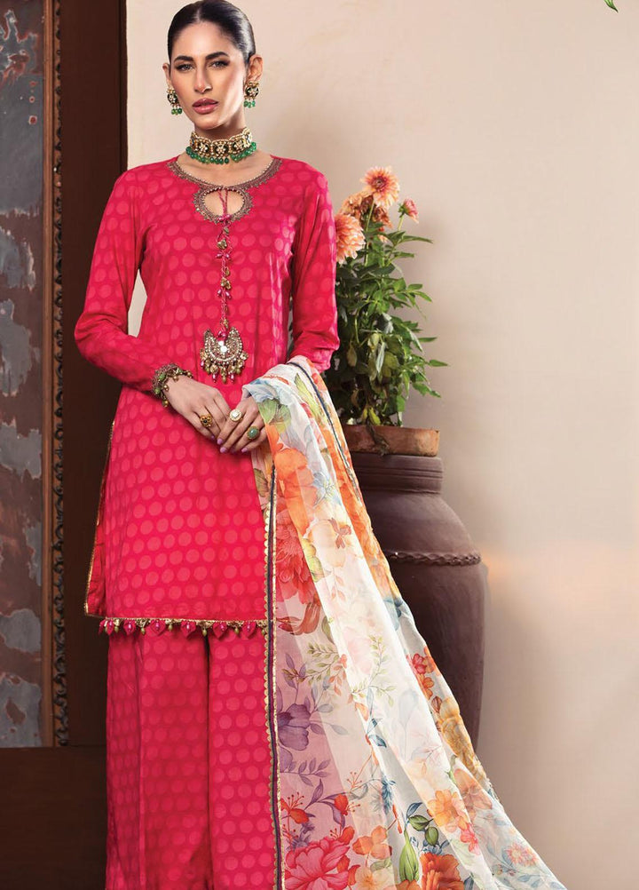 Secret Garden By Maria B Printed Lawn Suits Unstitched 3 Piece MB22SG MPT-1304-A - Spring / Summer Collection