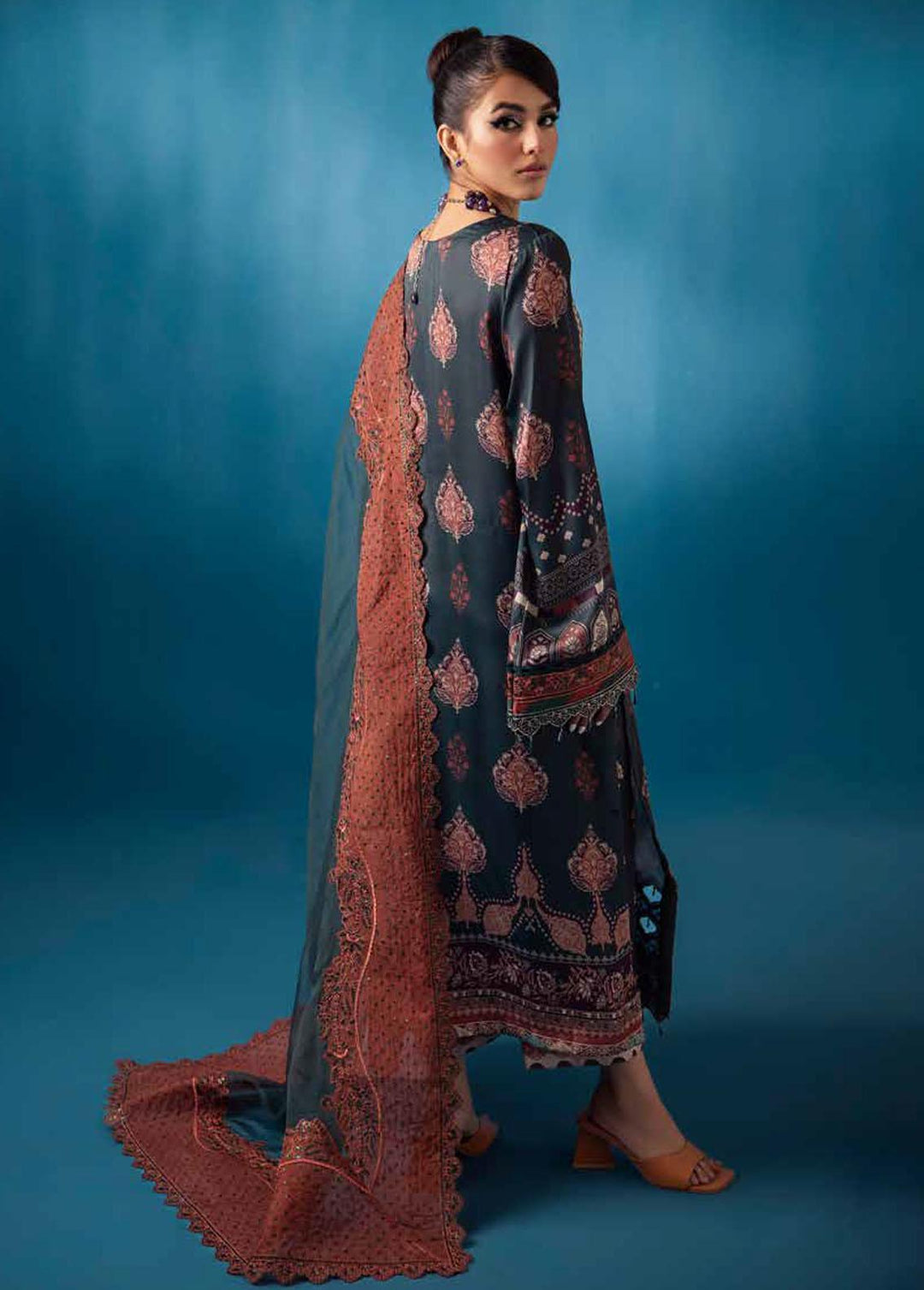 Secretoria By Nureh Embroidered Silk Suits Unstitched 3 Piece NU24SS S-12 Daphne - Festive Collection