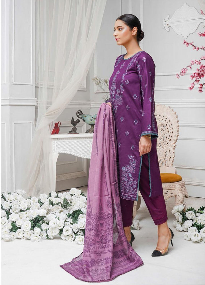 Sehar by Humdum Embroidered Jacquard Suits Unstitched 3 Piece HD22SR D-01 - Festive Collection